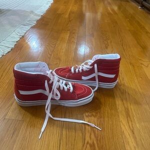 Red high top vans